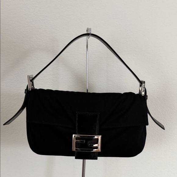 Fendi Satin Black Baguette - Picture 3 of 11
